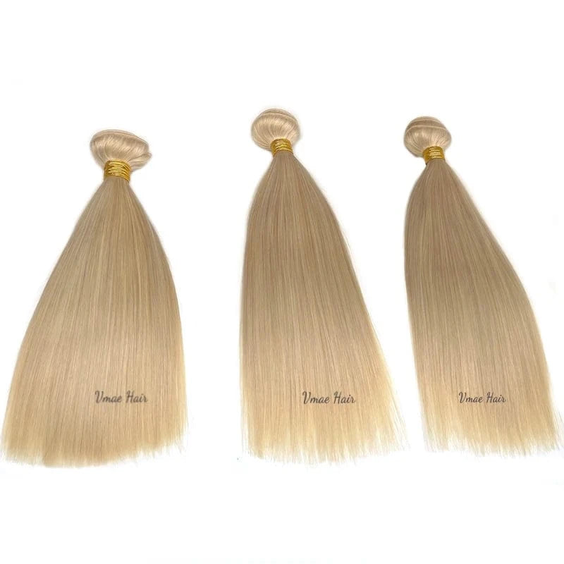 Double Drawn 613 Blonde Cuticle Aligned Hair Weft Bundles