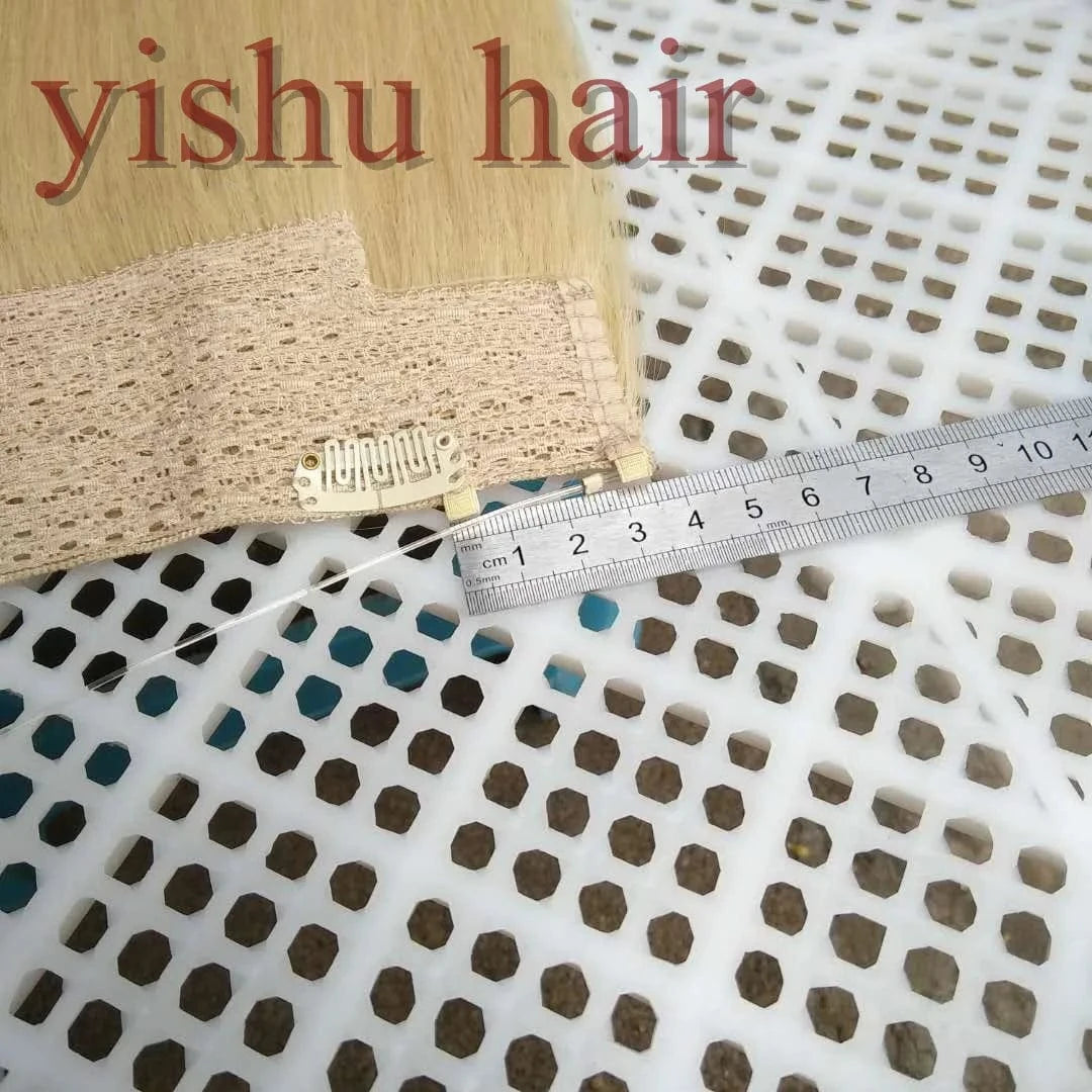 Double Drawn 7a Body Wavy Brazilian Remy Human Hair Clip in Extensions for Women