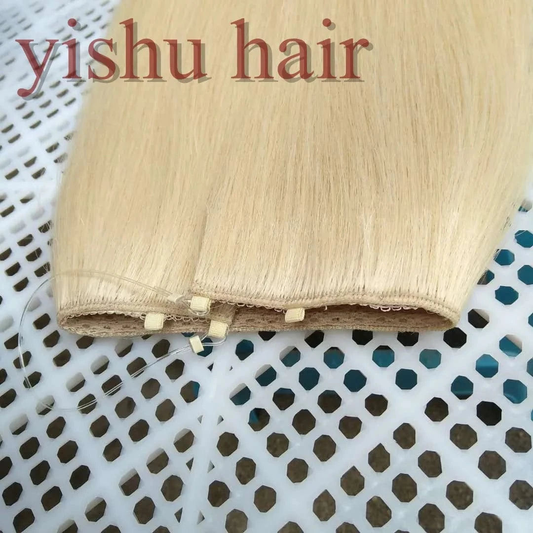 Double Drawn 7a Body Wavy Brazilian Remy Human Hair Clip in Extensions for Women