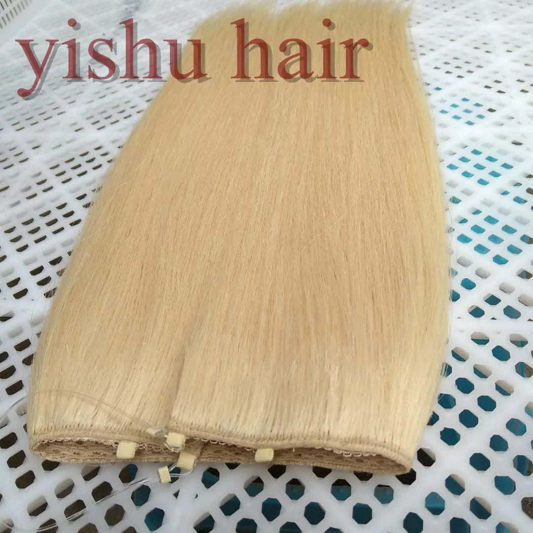 Double Drawn 7a Body Wavy Brazilian Remy Human Hair Clip in Extensions for Women