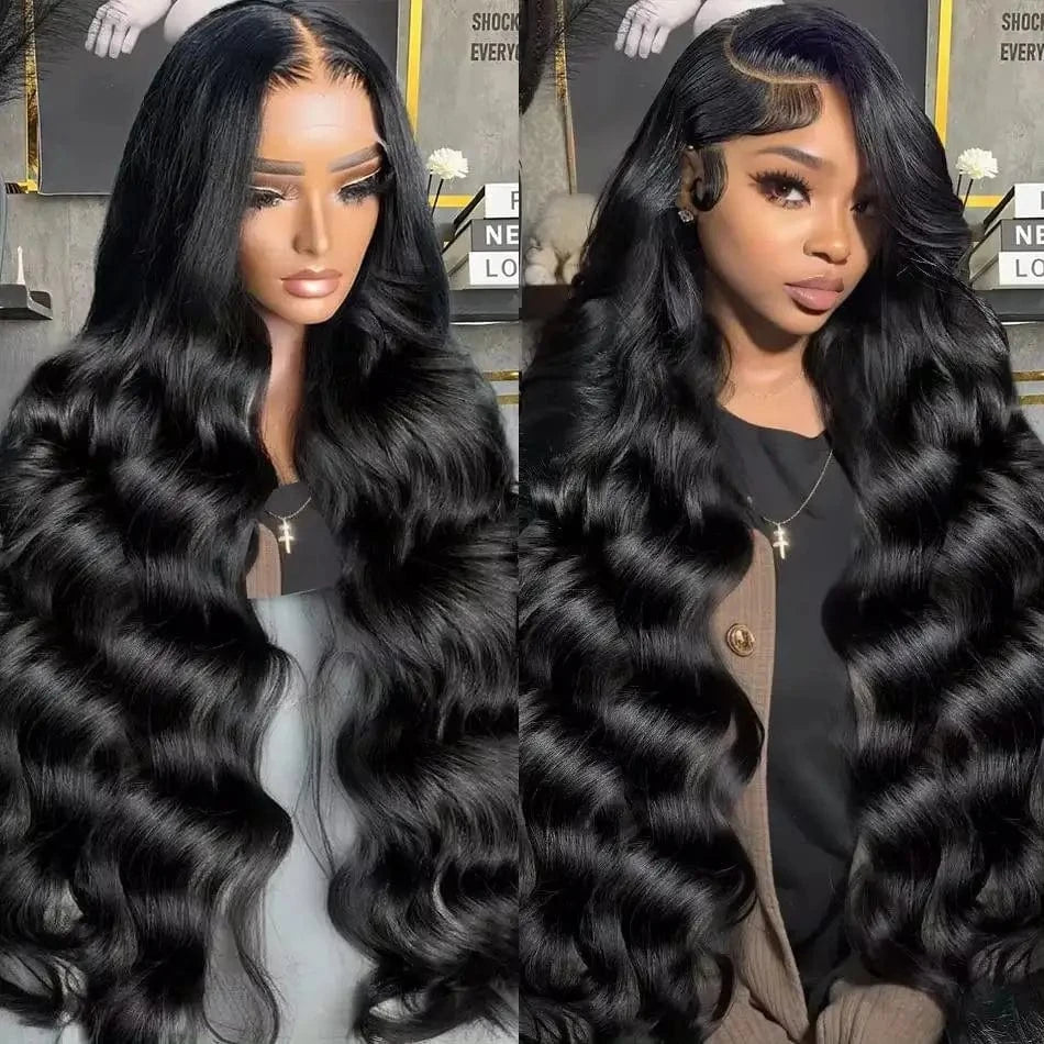 Double Drawn Body Wave 13x6 Transparent Lace Frontal Wigs Raw Vietnamese Virgin Cuticle Aligned Wigs Human Hair Lace Front Wigs