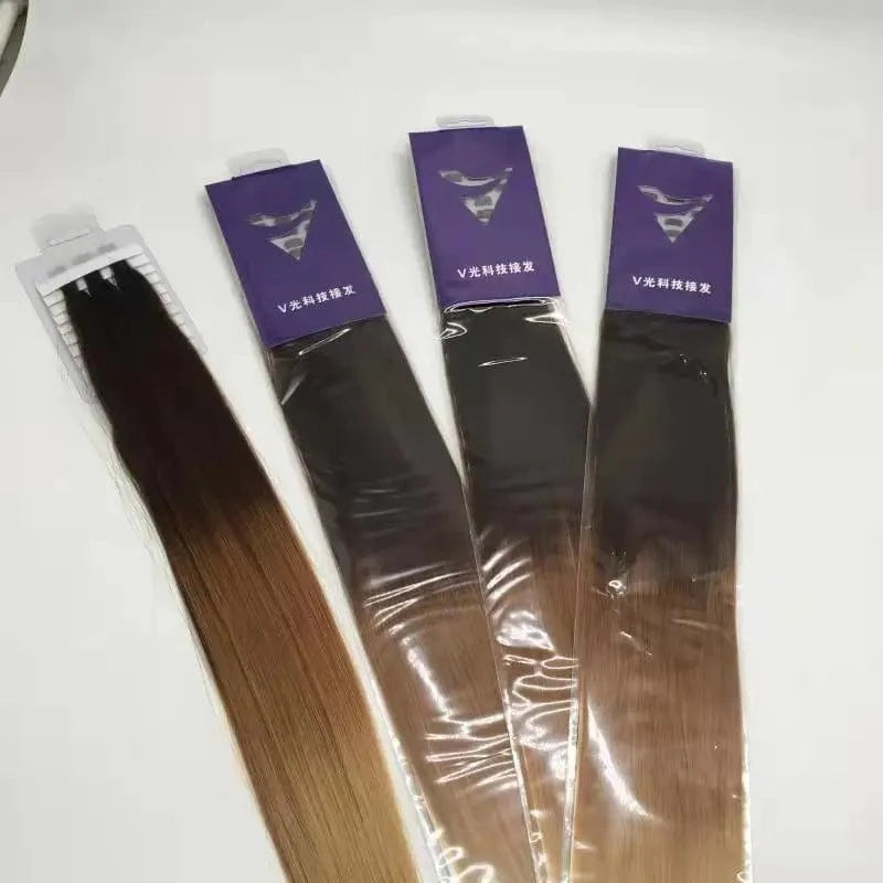 Double Drawn Micro Bead Balayage v light hair extension  Made Human Hair  for v light hair extension tools