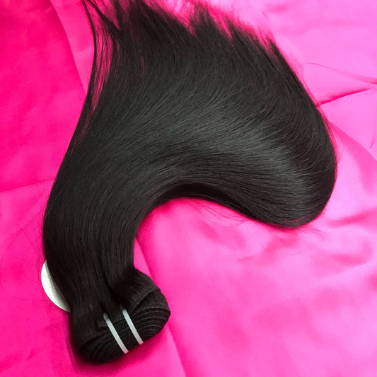 double weft hair bundles straight 100% human hair extension virgin hair wigs wholesale