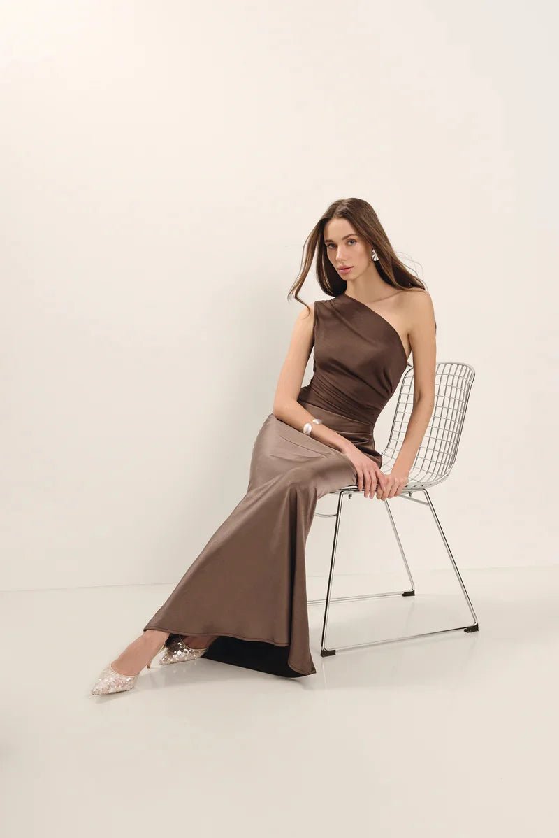 Dress Backless Satin Patchwork Maxi Elegant Evening Party Style For Women Who Love Club Nights - SN Wigs & More