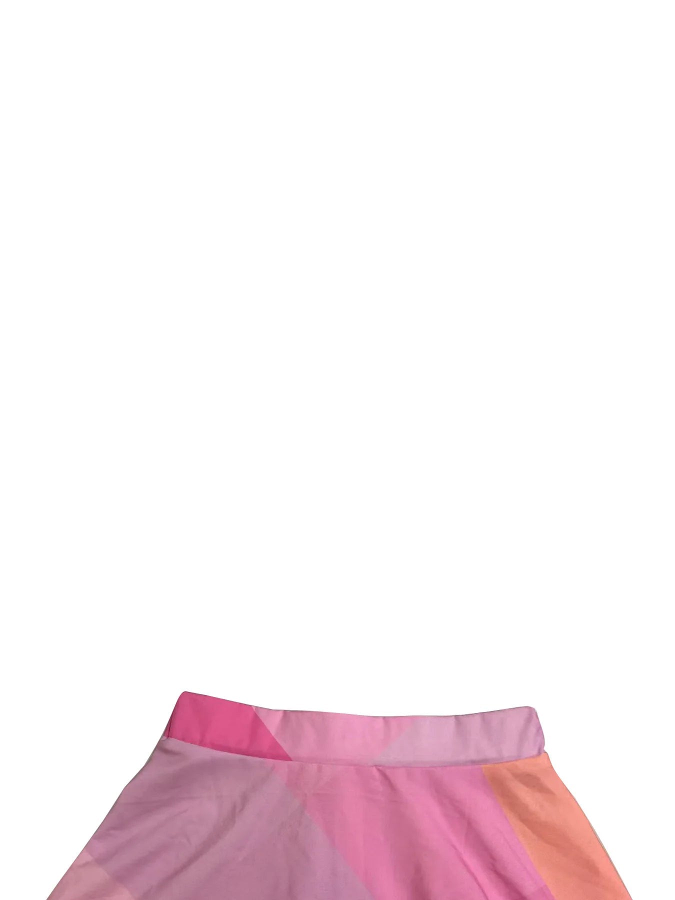 Dress Set With Lace - Up Short Top And Half - Length Skirt – Geometric Pattern Style - SN Wigs & More