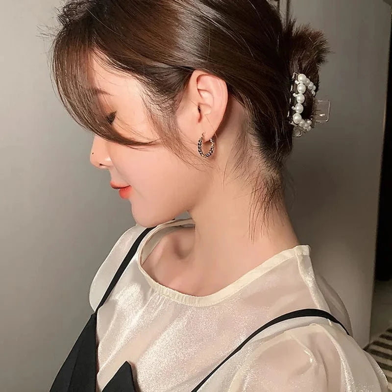 Drop shopping gold bean trendy  gold filled fashion jewelry earrings female 18K Gold Plated tiny Hoop  Earrings