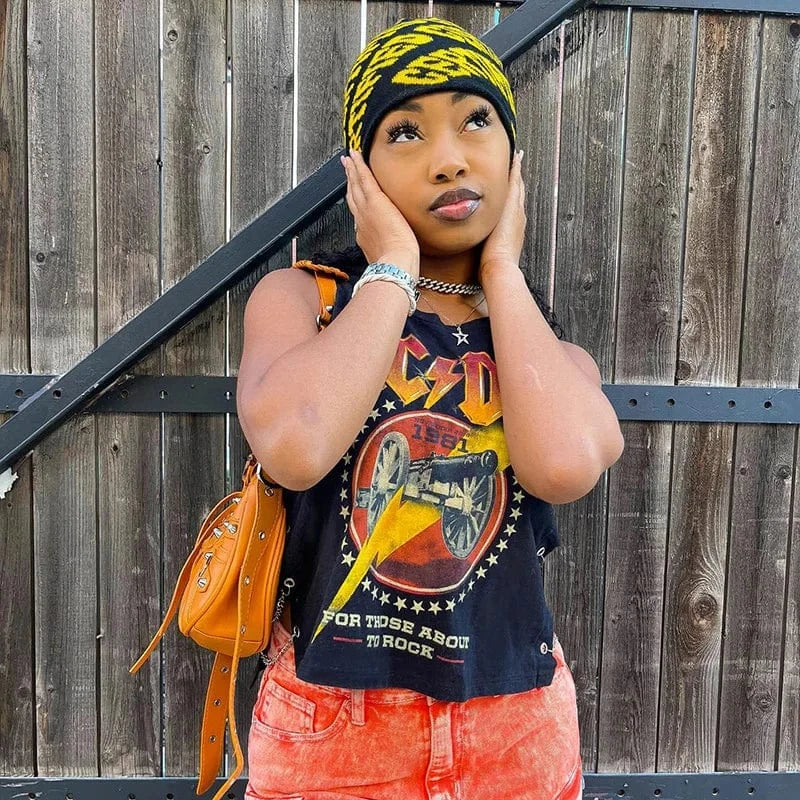 Dropship 2024 summer boutique fashion sleeveless streetwear print women tops t shirt