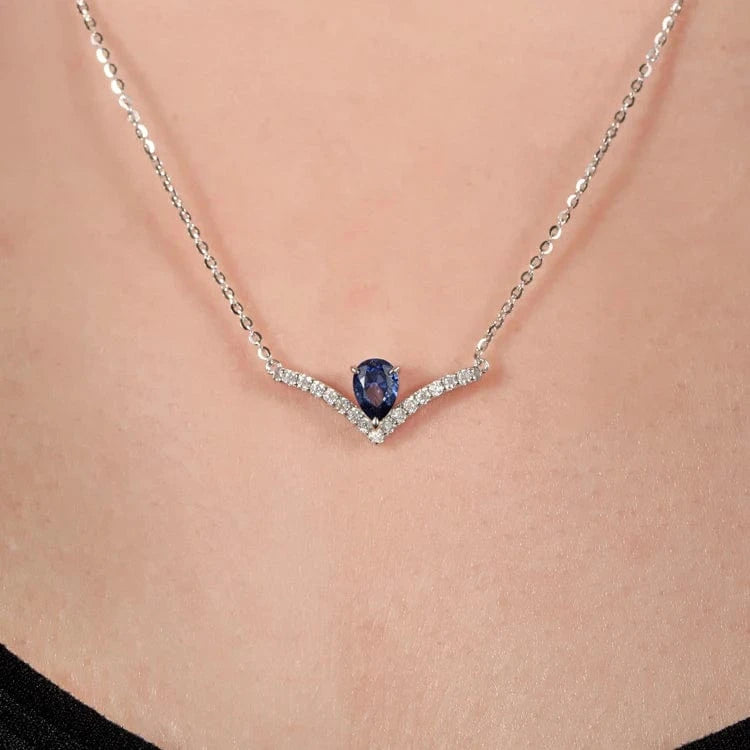 Dropshipping 925 Sterling Silver Moissanite Diamond Pendant For Women 18k Gold Plated Lab Grown Gemstone Statement Necklace