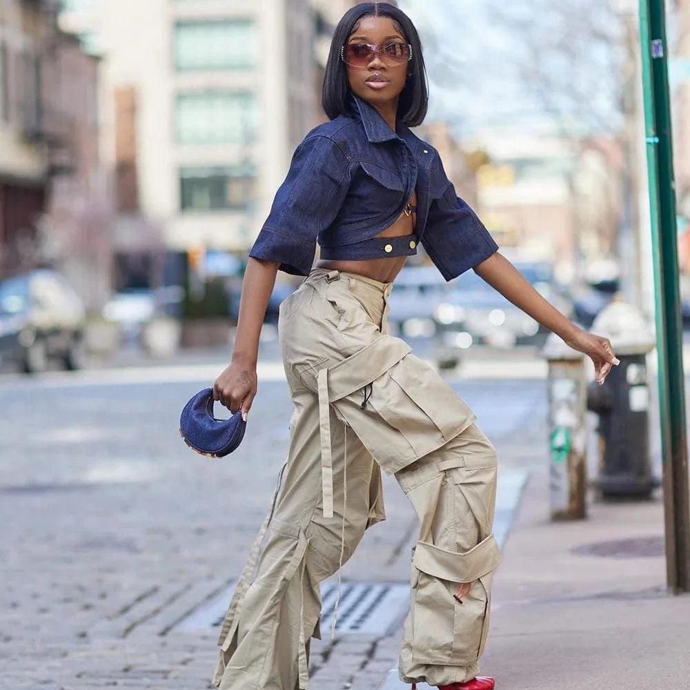 Dropshipping Black Denim Summer Crop Tops For Women 2024 Y2k Streetwear Casual Patchwork Jeans Ladies Tank Tops