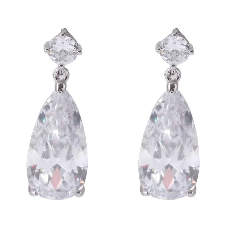 Dropshipping Cheap Earring Wholesale Women Luxury Zircon Crystal Beaded Statement Earring Party Exaggerated Long Drop Earrings