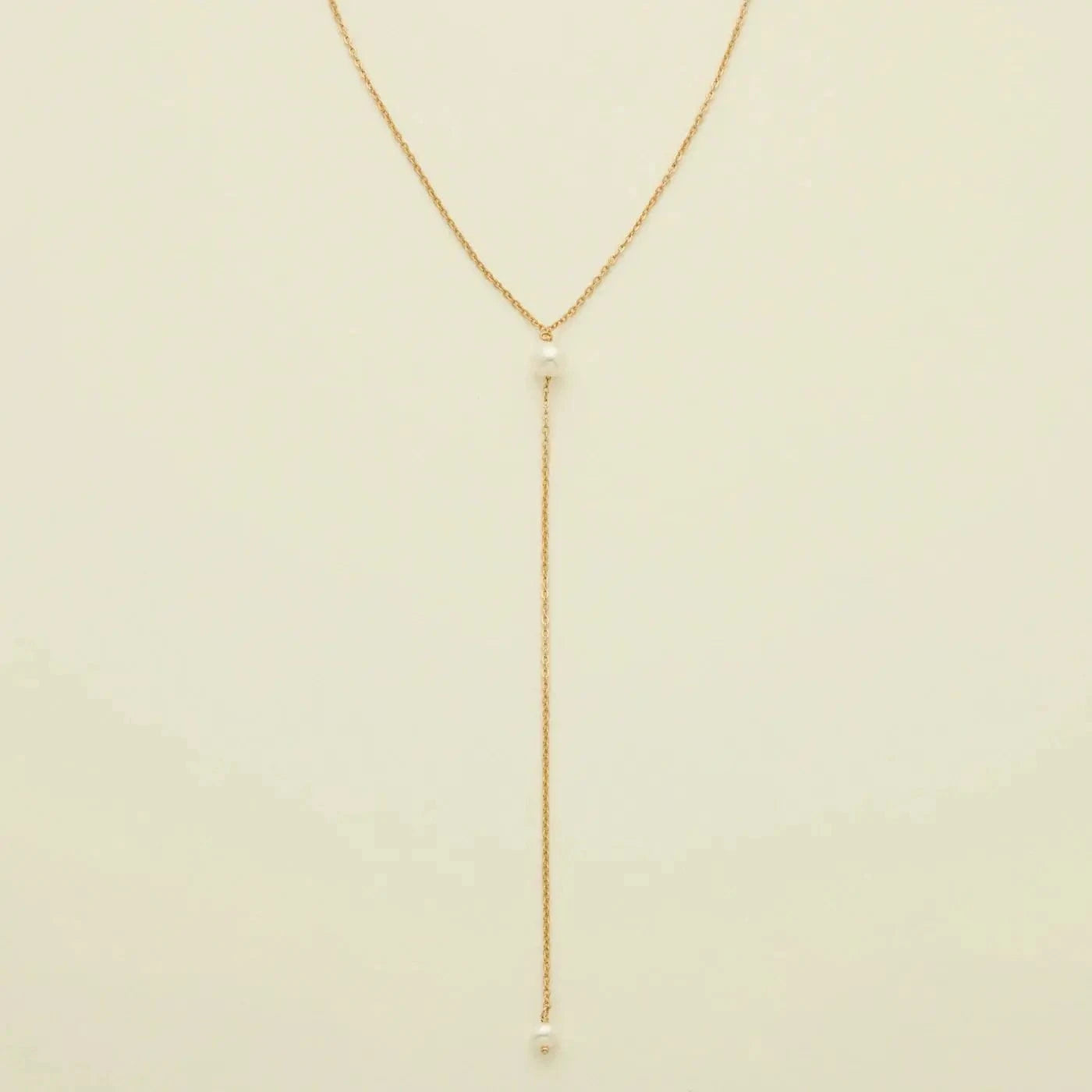 Dropshipping Christmas Gifts Hot Selling Jewelry Stainless Steel Pearl Pendant Bar Latest Long Chain Necklace  Girls