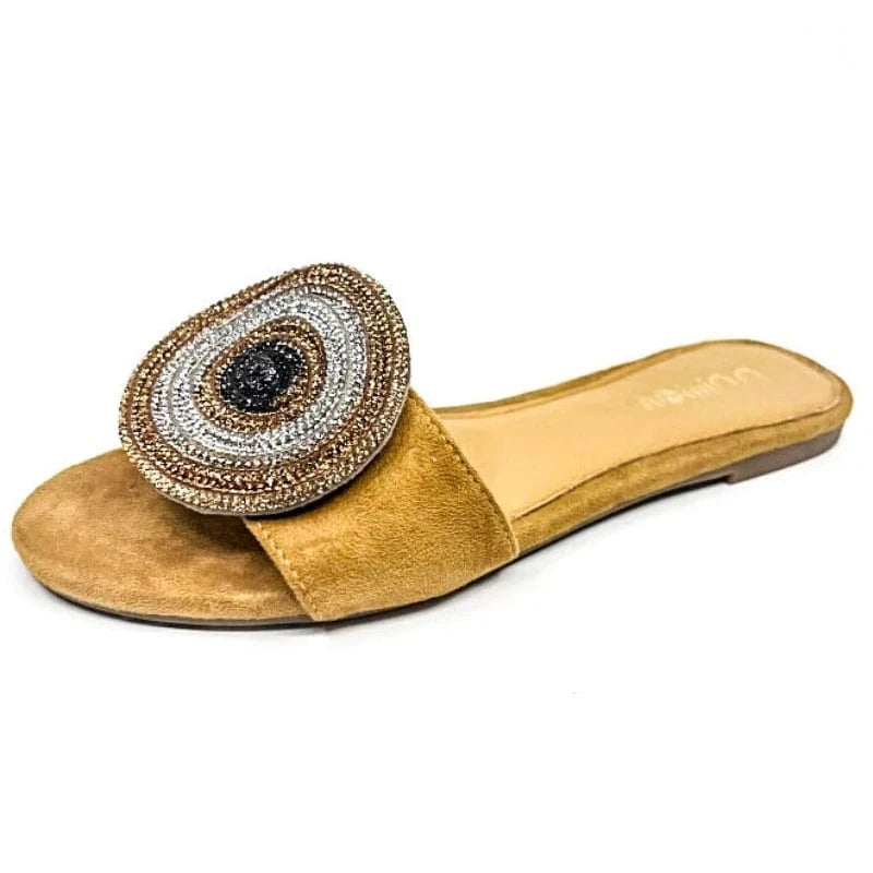 Dropshipping Custom Logo Cute Design Ladies Flat Slippers Outdoor Non-slip Casual Slides Slippers for Women