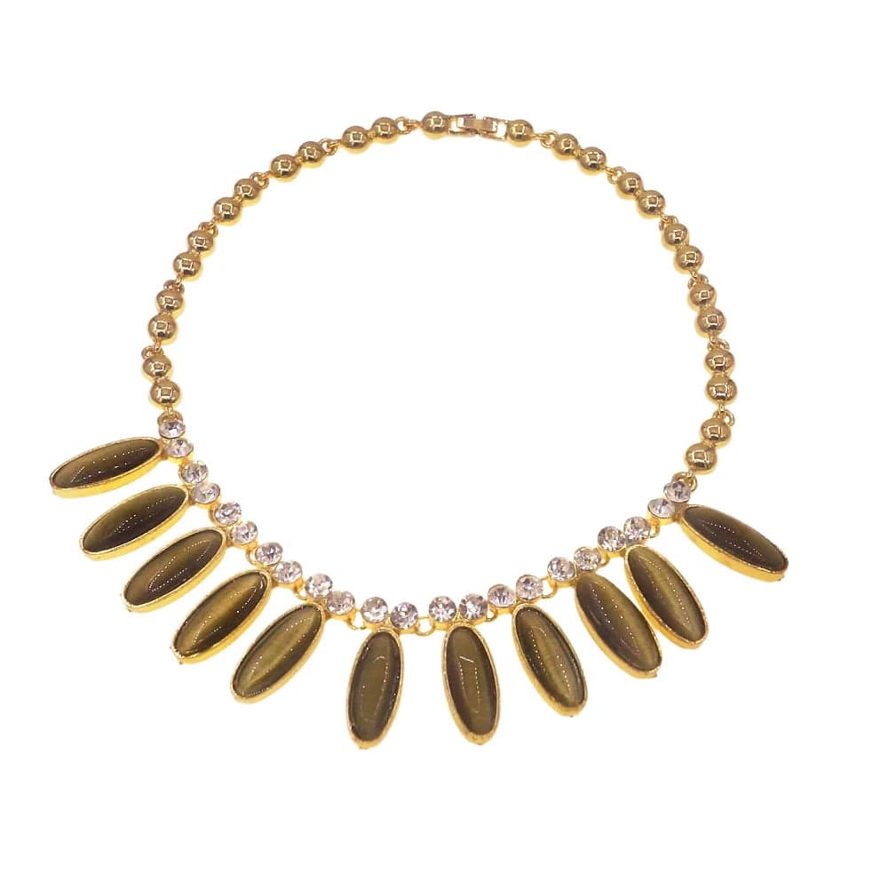 DSC03059 Newest Fashion Brown Necklace Pendant Jewelry High Quality Alloy Light Weight Jewelry for Women Party Anniversary African Jewels