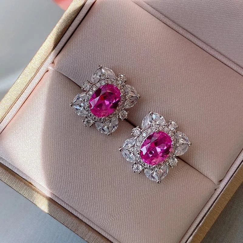 Dubai 925 Silver Jewelry Sets Fashion Necklace Zircon Engagement Girl Jewelry Wedding Bridal Jewelry Sets For Party