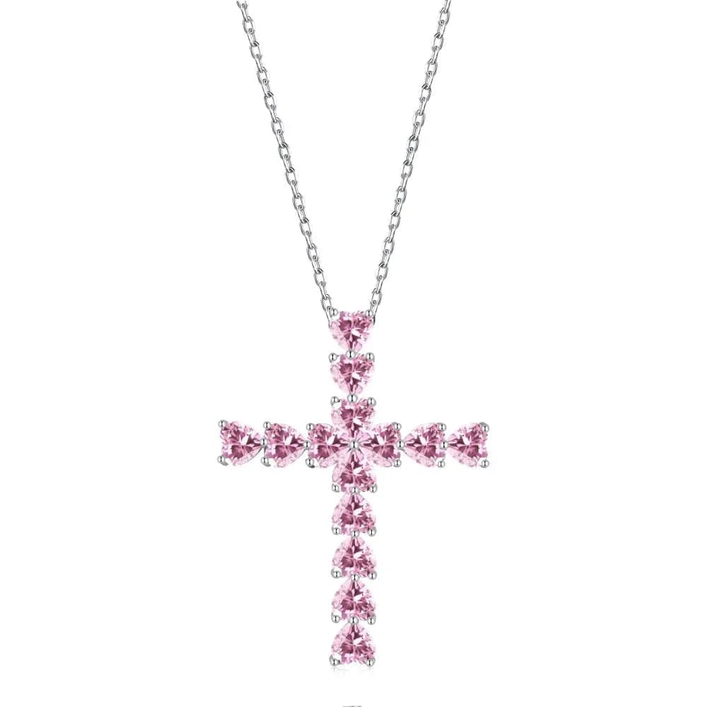 Dylam Cross Necklaces Gold Plated Necklace 925 Sterling Silver Necklace Personalized Women Pendant CrossNecklace Jewelry