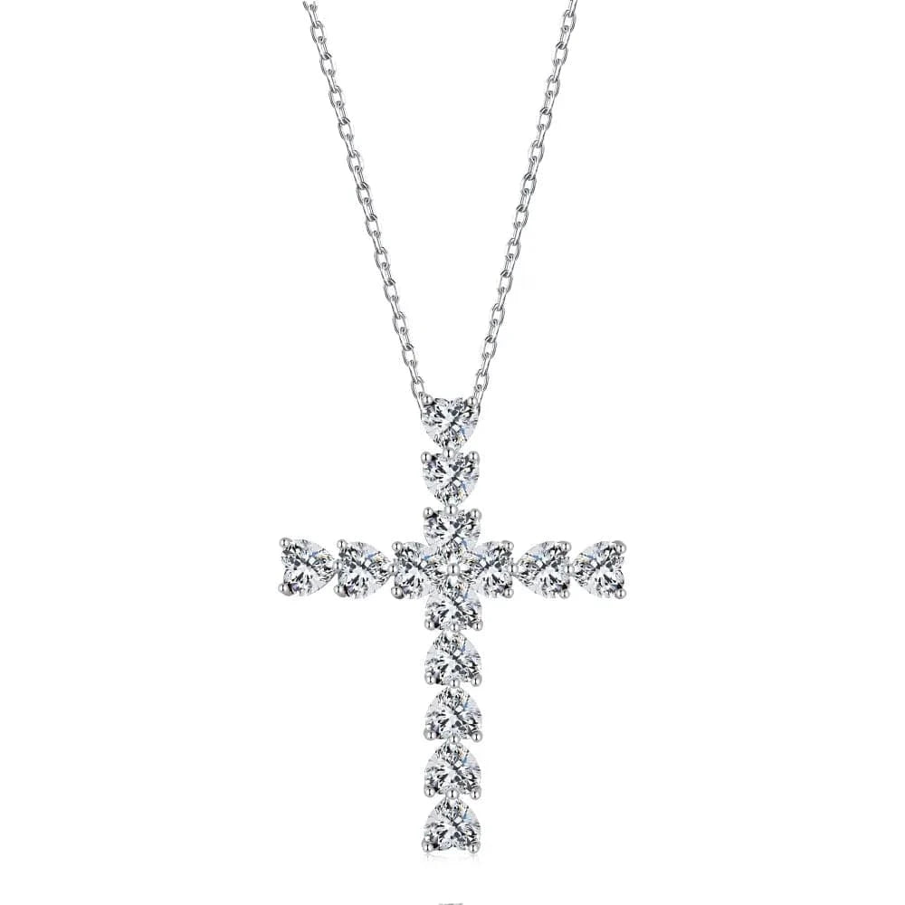 Dylam Cross Necklaces Gold Plated Necklace 925 Sterling Silver Necklace Personalized Women Pendant CrossNecklace Jewelry
