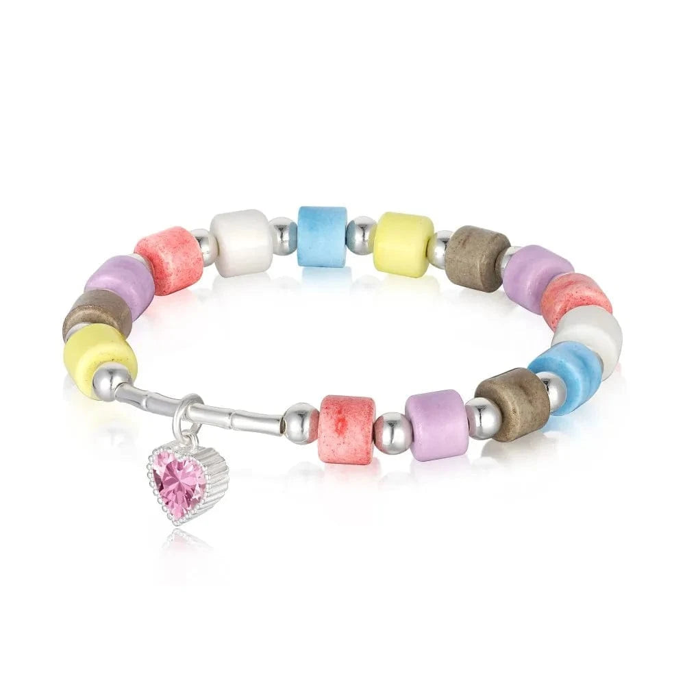 Dylam Fashion Fine Jewelry Women 925 Sterling Silver In Stock No Moq  Daisy Natural Stones Beaded Smiley Face Bracelet Necklace