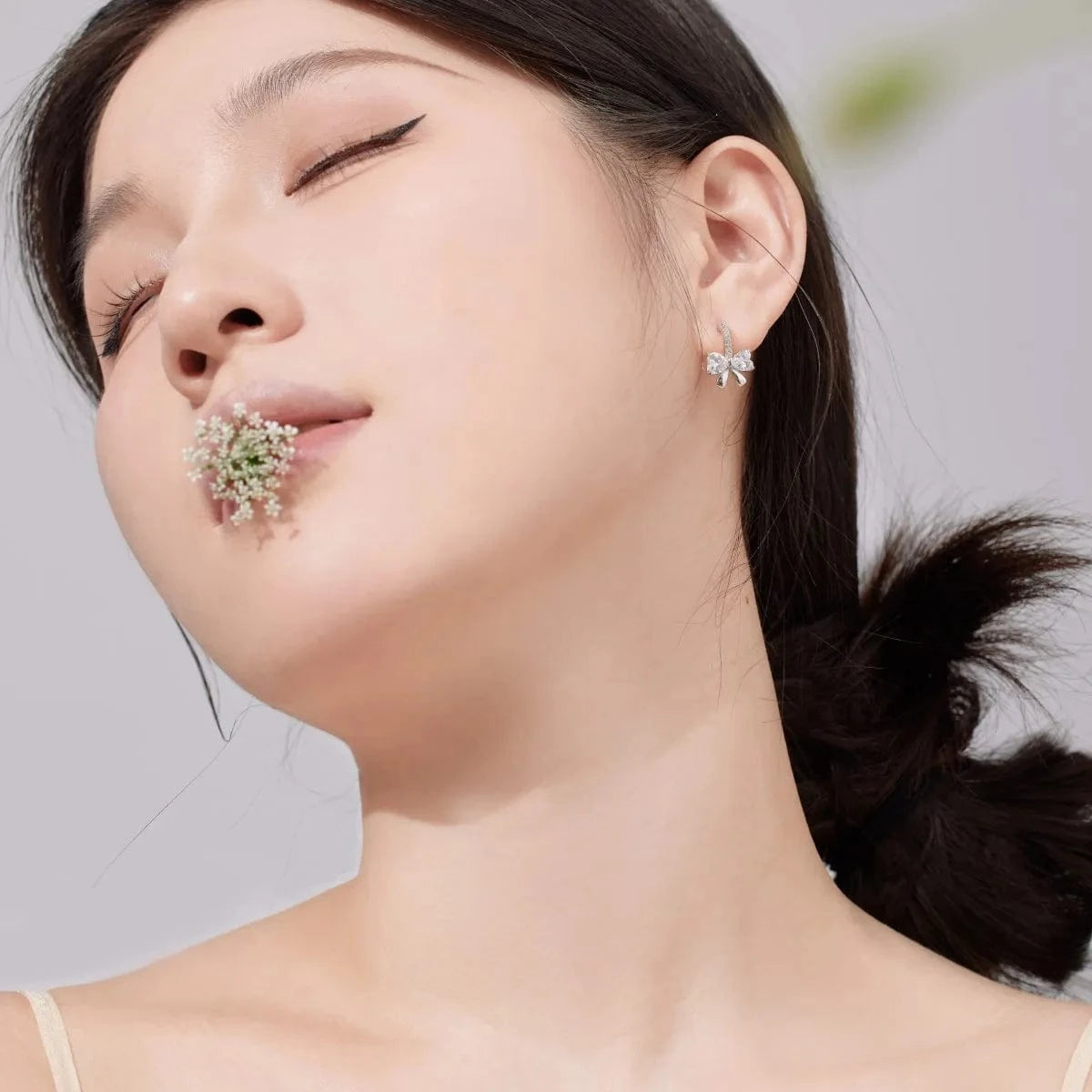 Dylam Hot Sale New Arrival Trendy 925 Sterling Silver Stud Earring 18K Gold Plated Exquisite Bow Earrings Fine Jewelry For Women