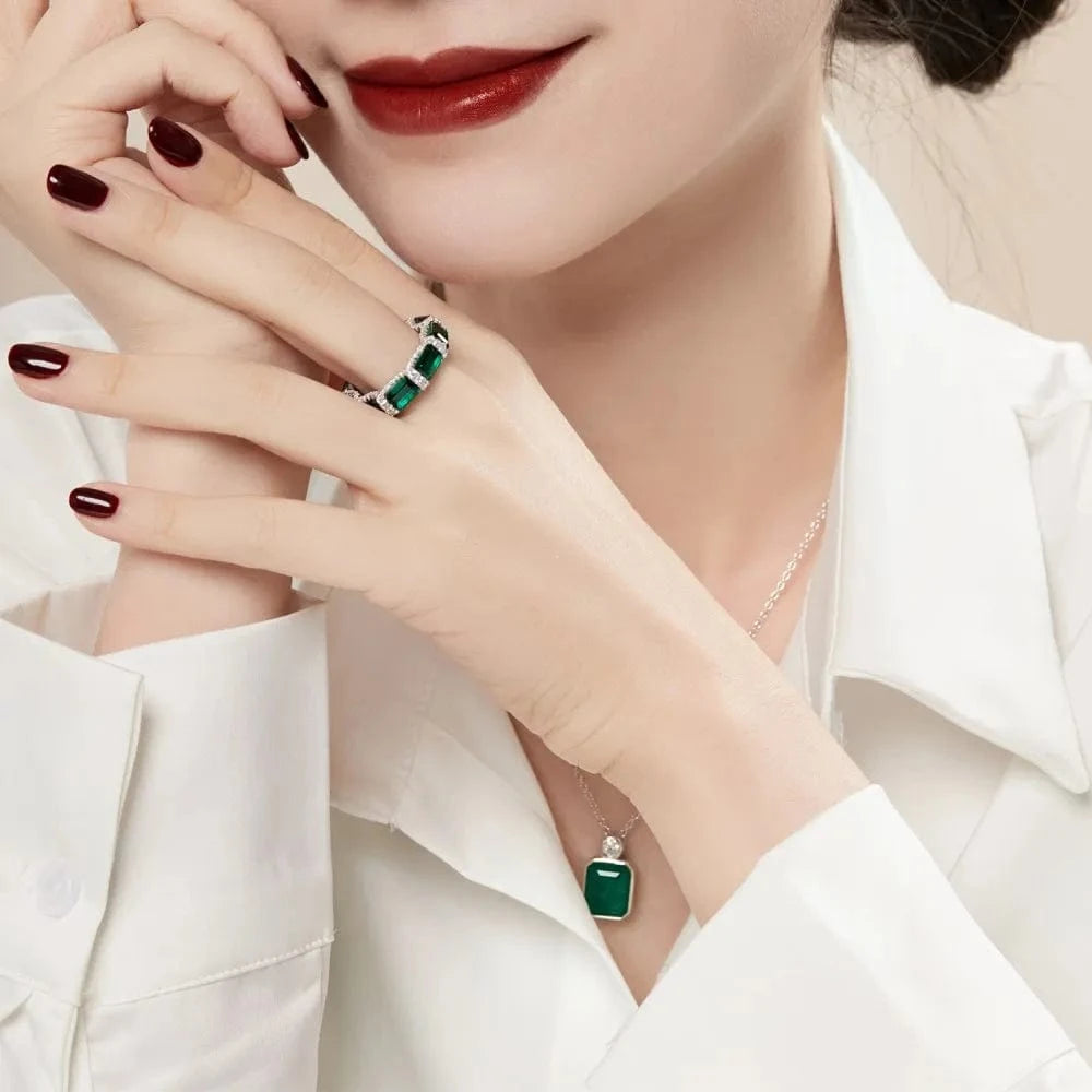 Dylam Luxurious Fine Jewelry Trendy Women S925 Silver Diamond Halo Eternity Band 5A Zirconia Wedding Bridal Promise Ring