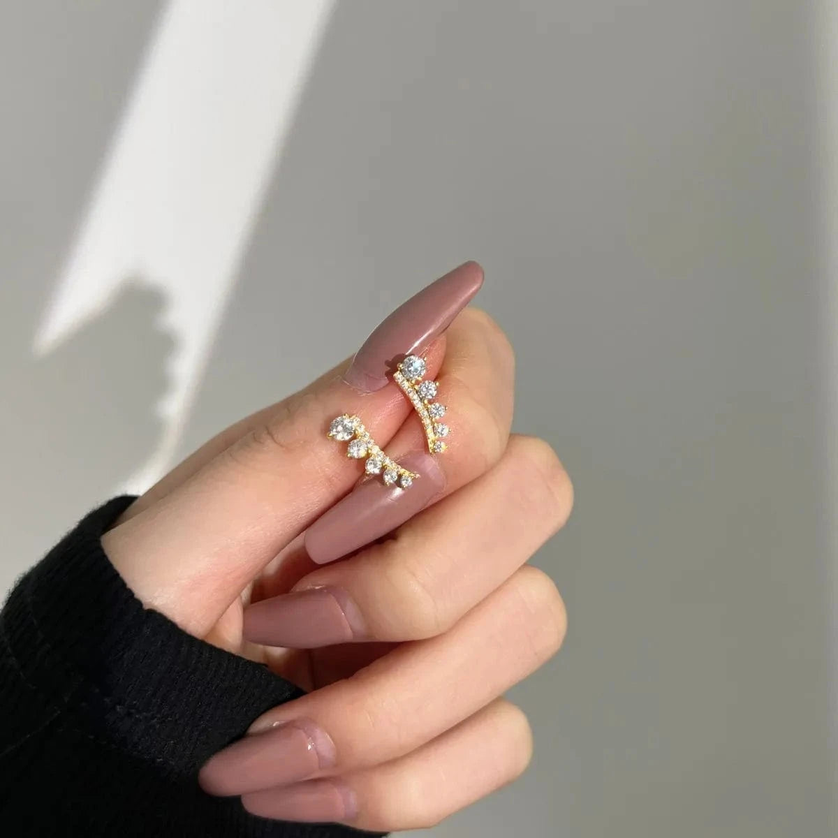 Dylam Tarnish Free Factory Manufacturer 18K Gold Plated Oval Cz Cubic Zirconia Zircon Stud Earring Round Drop Earrings Women