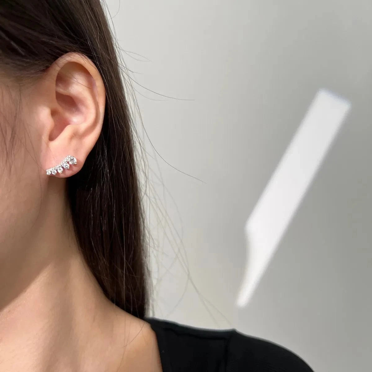 Dylam Tarnish Free Factory Manufacturer 18K Gold Plated Oval Cz Cubic Zirconia Zircon Stud Earring Round Drop Earrings Women