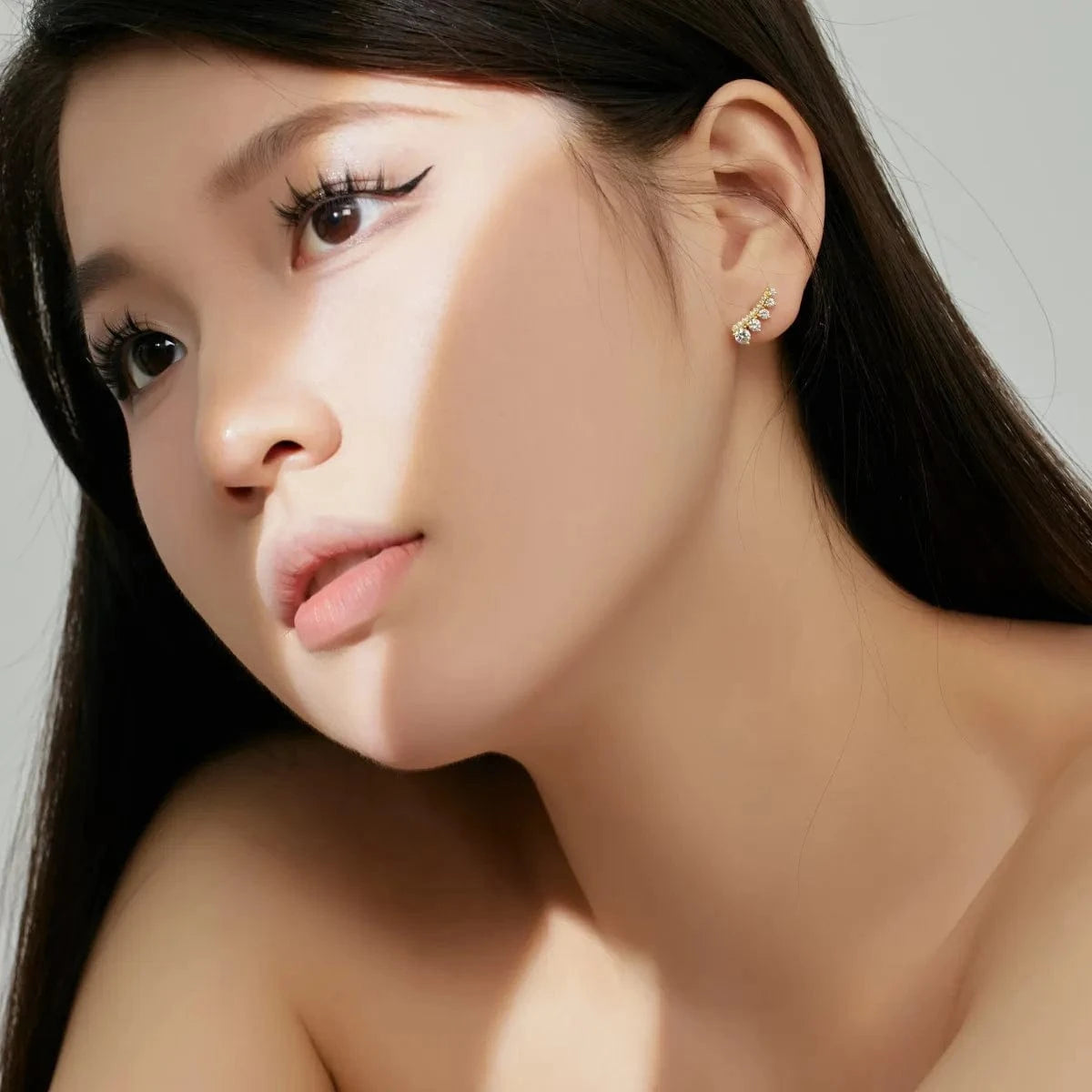 Dylam Tarnish Free Factory Manufacturer 18K Gold Plated Oval Cz Cubic Zirconia Zircon Stud Earring Round Drop Earrings Women