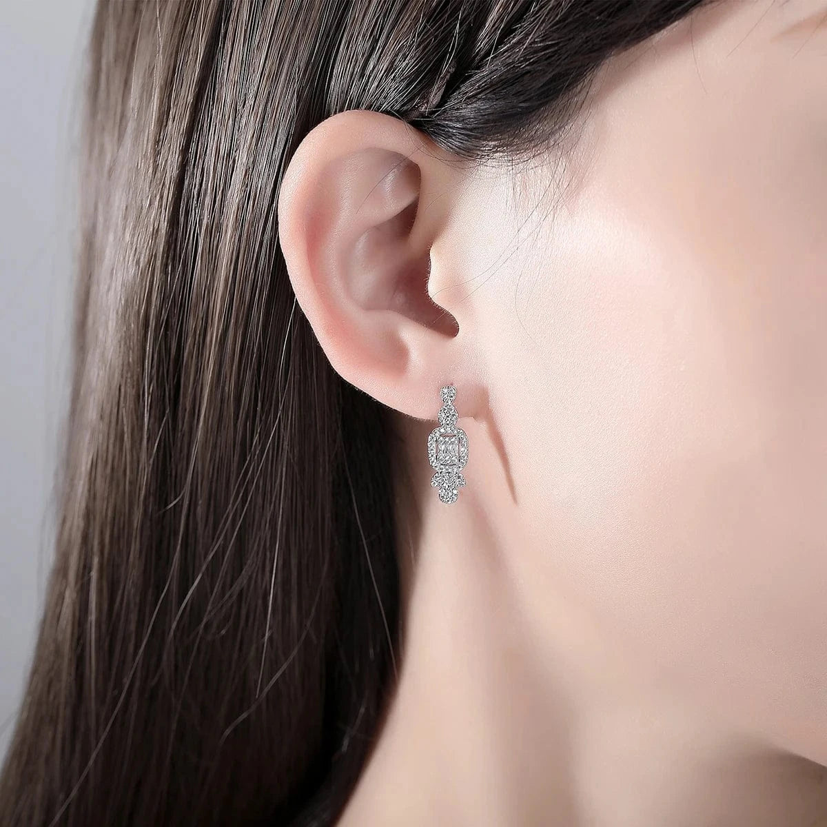 E21051317 LUOTEEMI Top Fashion Bridal Jewelry Charm Trendy Erring Woman Modern Selling 2022 Braid Lady Organizer Drop Earring