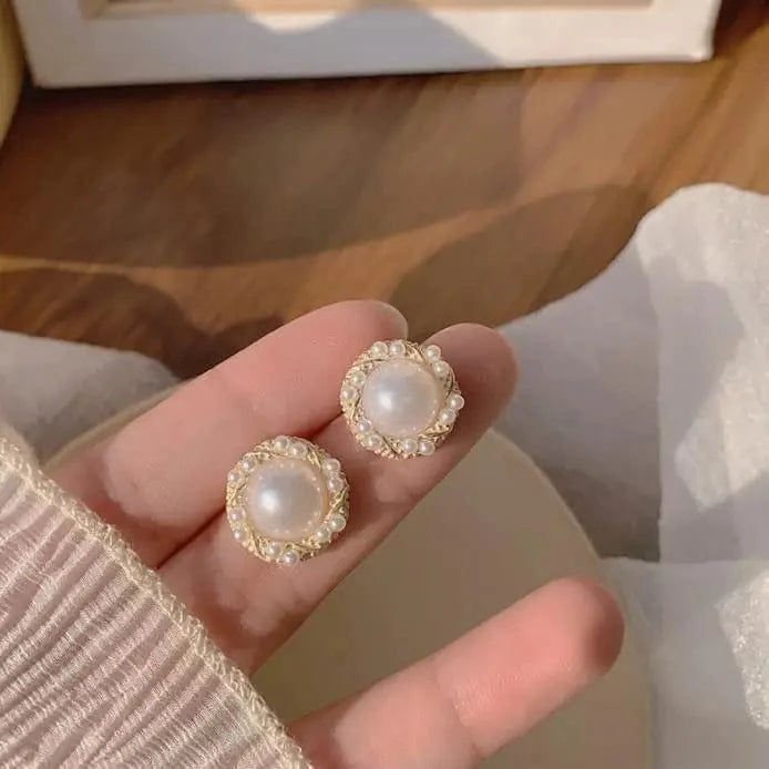 E2259 Crystal Long Chain Earrings 925 Silver Needle Butterfly Jewelry Women Fashion Pearl Flower Cluster Earrings