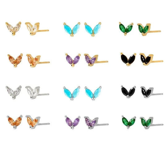 earrings Sterling Silver Bunny Ears Cartilage Stud Earring Cute Rabbit Design for Women