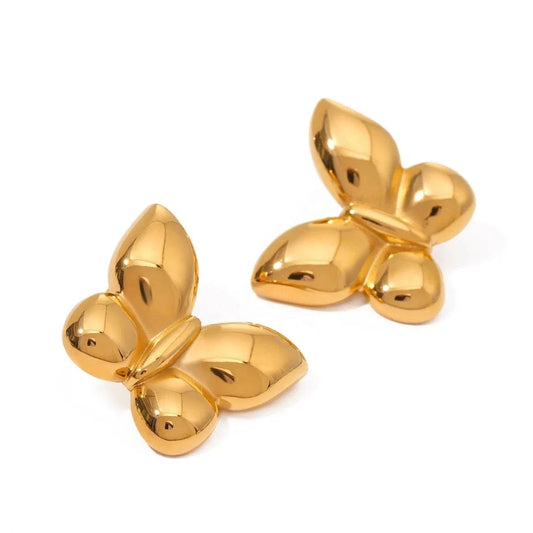 earrings Trendy / E2515 Butterfly Chunky Earrings
