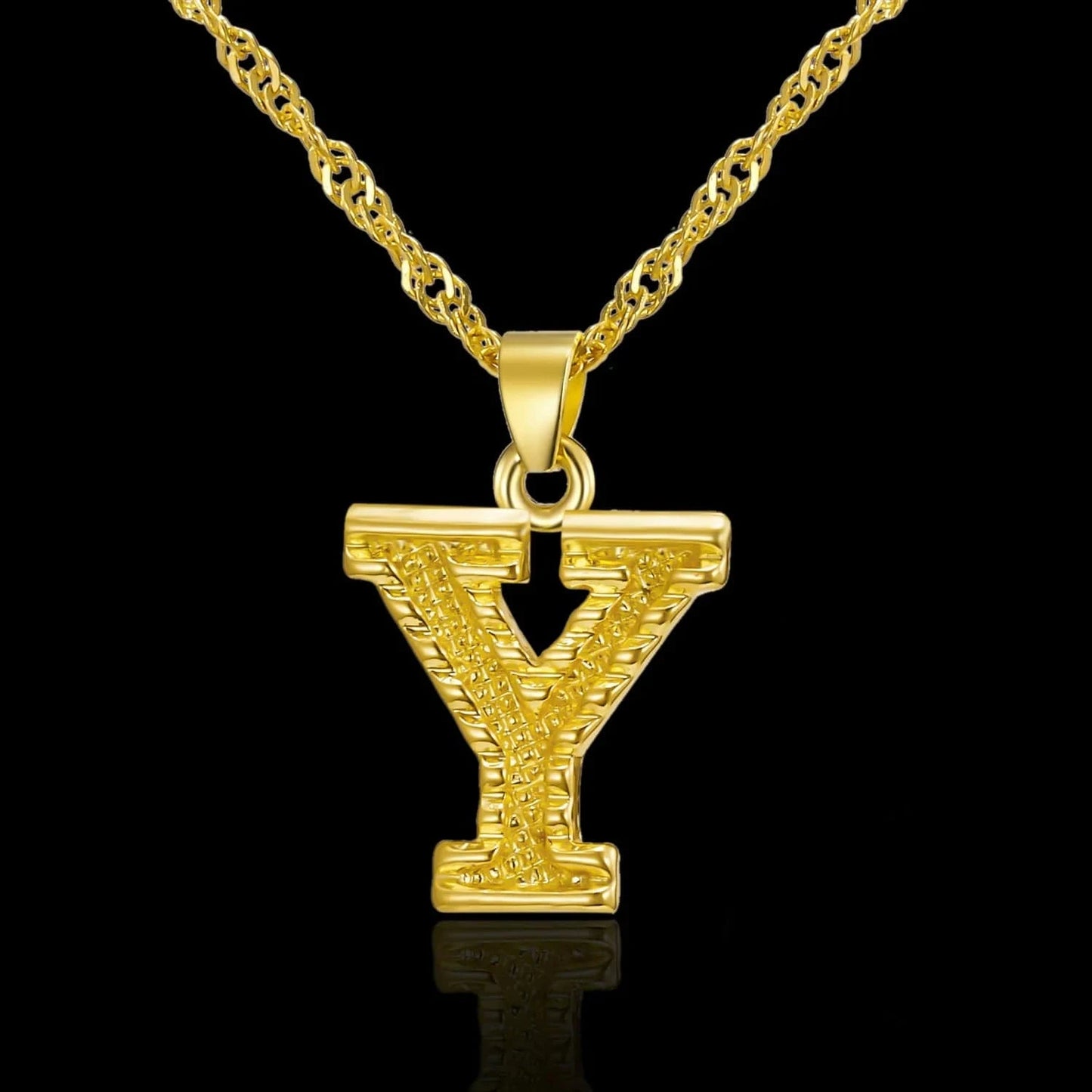 Ebay Hot Selling Gold Plated Jewelry A to Z Alphabet Initial Letter Pendant Necklaces