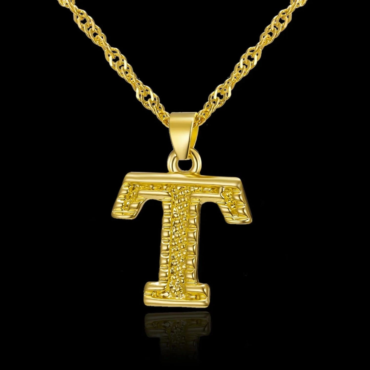 Ebay Hot Selling Gold Plated Jewelry A to Z Alphabet Initial Letter Pendant Necklaces