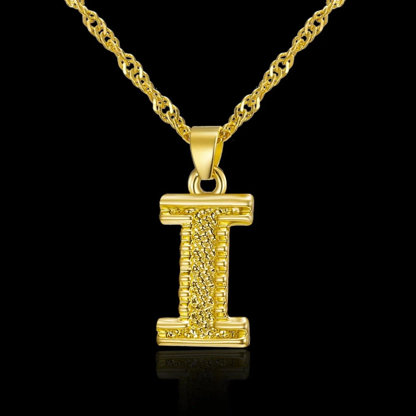 Ebay Hot Selling Gold Plated Jewelry A to Z Alphabet Initial Letter Pendant Necklaces