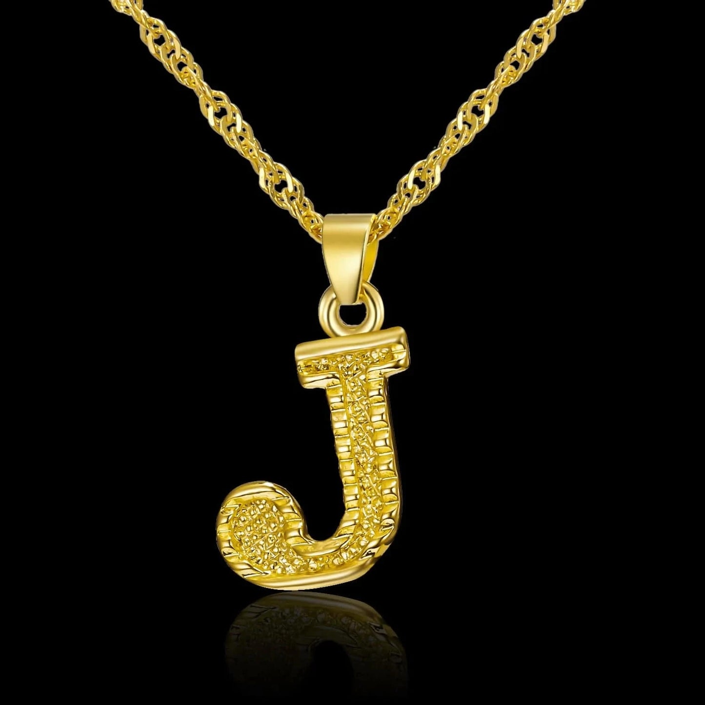 Ebay Hot Selling Gold Plated Jewelry A to Z Alphabet Initial Letter Pendant Necklaces
