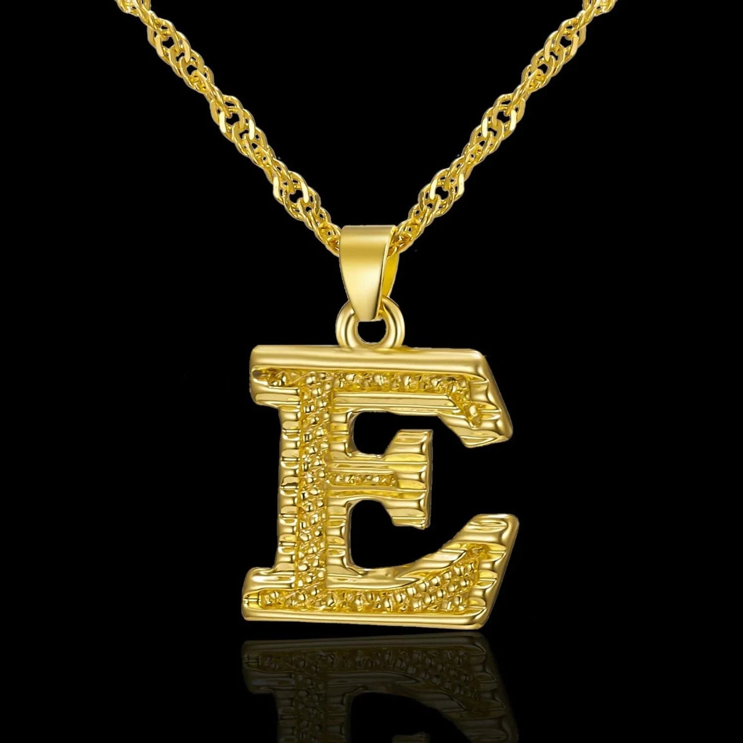 Ebay Hot Selling Gold Plated Jewelry A to Z Alphabet Initial Letter Pendant Necklaces