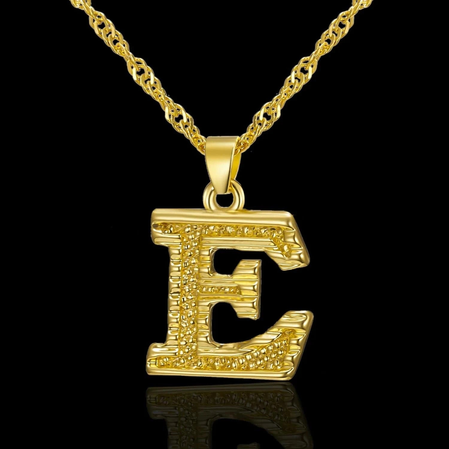 Ebay Hot Selling Gold Plated Jewelry A to Z Alphabet Initial Letter Pendant Necklaces