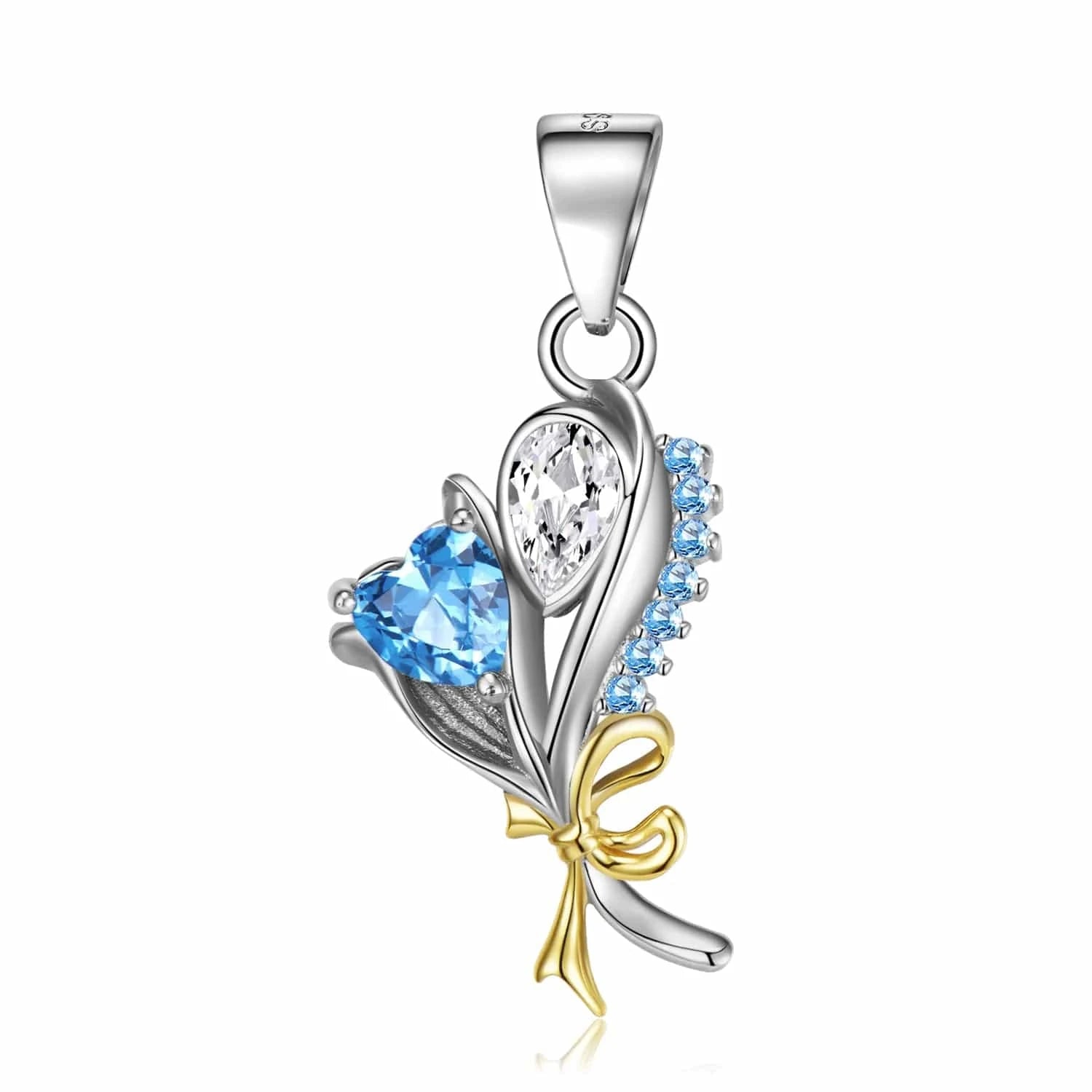Elegant 12 Birth Flowers Pendants for Necklace Authentic 925 Sterling Silver Pendant for Women Fine Necklaces jewelry Girl Gift