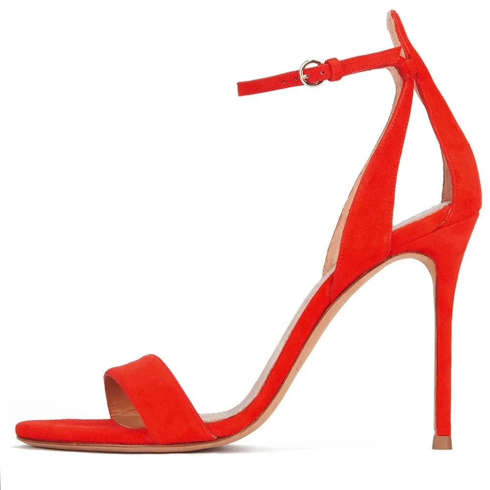 Elegant Attractive High Heel Sandal Heels Open Toe Sandals  Buckle Ankle strap