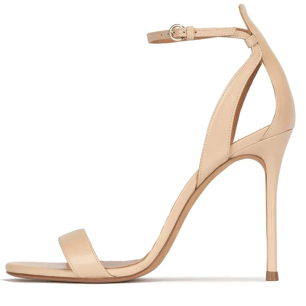 Elegant Attractive High Heel Sandal Heels Open Toe Sandals  Buckle Ankle strap