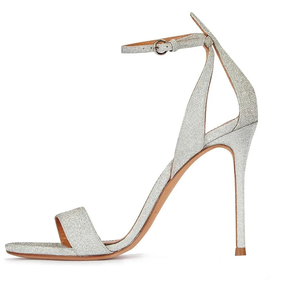Elegant Attractive High Heel Sandal Heels Open Toe Sandals  Buckle Ankle strap