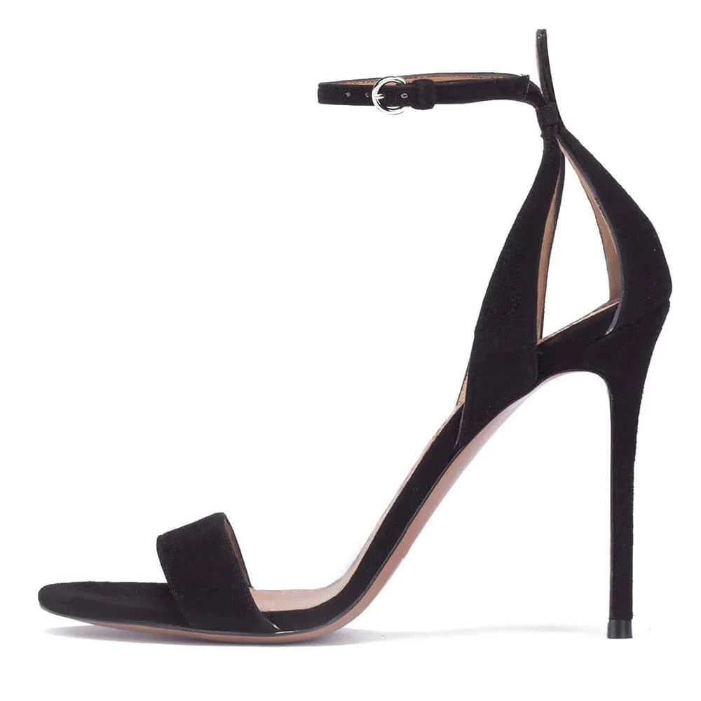 Elegant Attractive High Heel Sandal Heels Open Toe Sandals  Buckle Ankle strap