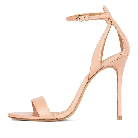 Elegant Attractive High Heel Sandal Heels Open Toe Sandals  Buckle Ankle strap