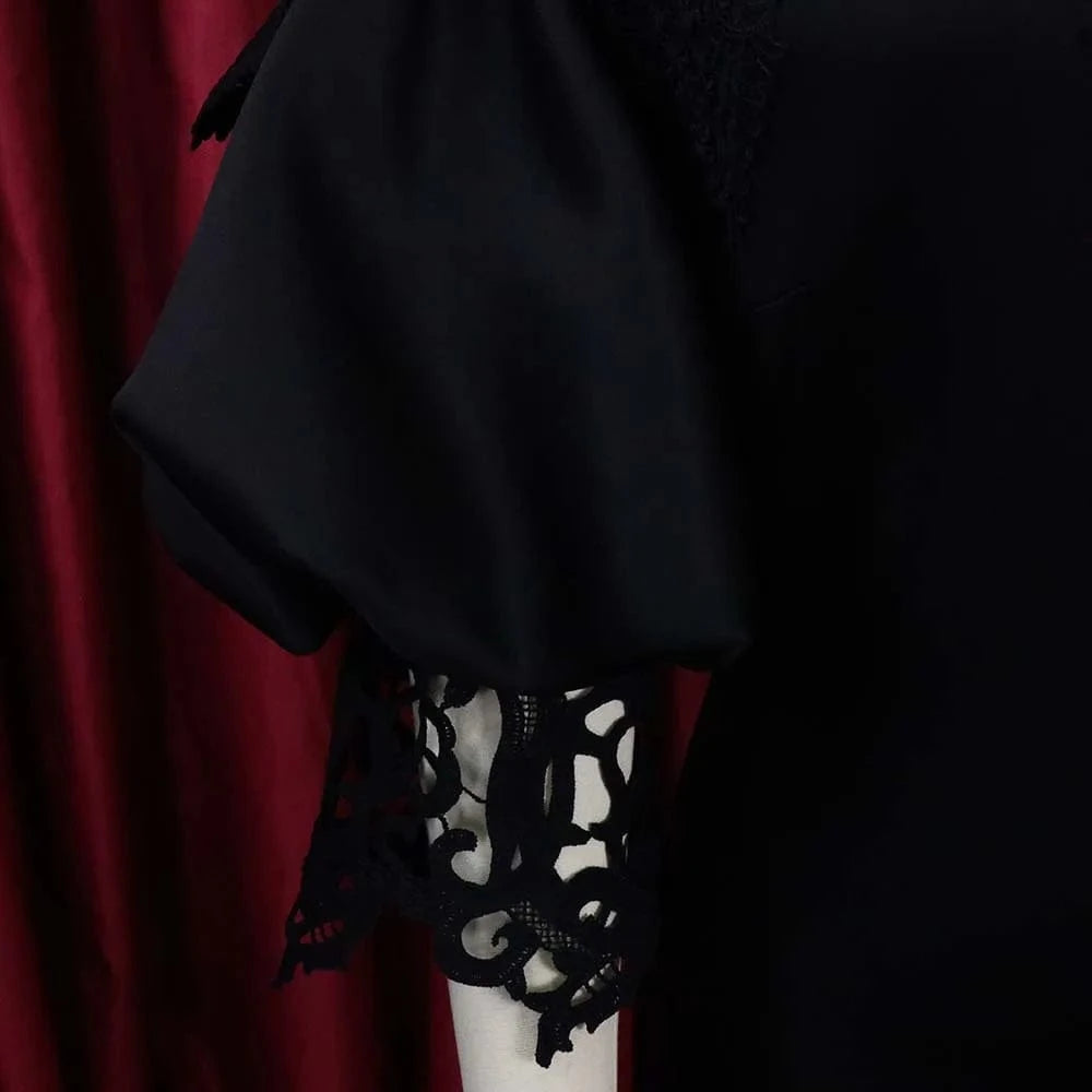 Elegant Dresses for Woman Off the Shoulder Lantern Sleeve Lace Patchwork Sheath Package Hips Ankle Length Luxury Birthday Dress