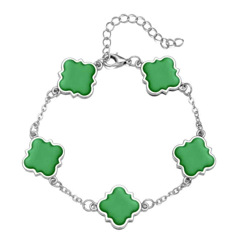 Elegant Earrings / BR23Y0886-3 Rinhoo Black Color Ear Women's Girls Classic Cute Fresh Lucky Four-Leaf Clover Shape Ear Stud Earrings Fashion Jewelry