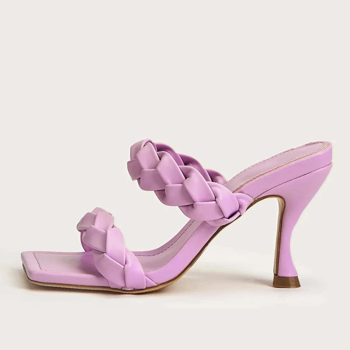 Elegant Party Square Toe Buckle Strap Femmes Sexy Stiletto  wholesale strappy high heels luxury shoes women high quality heels