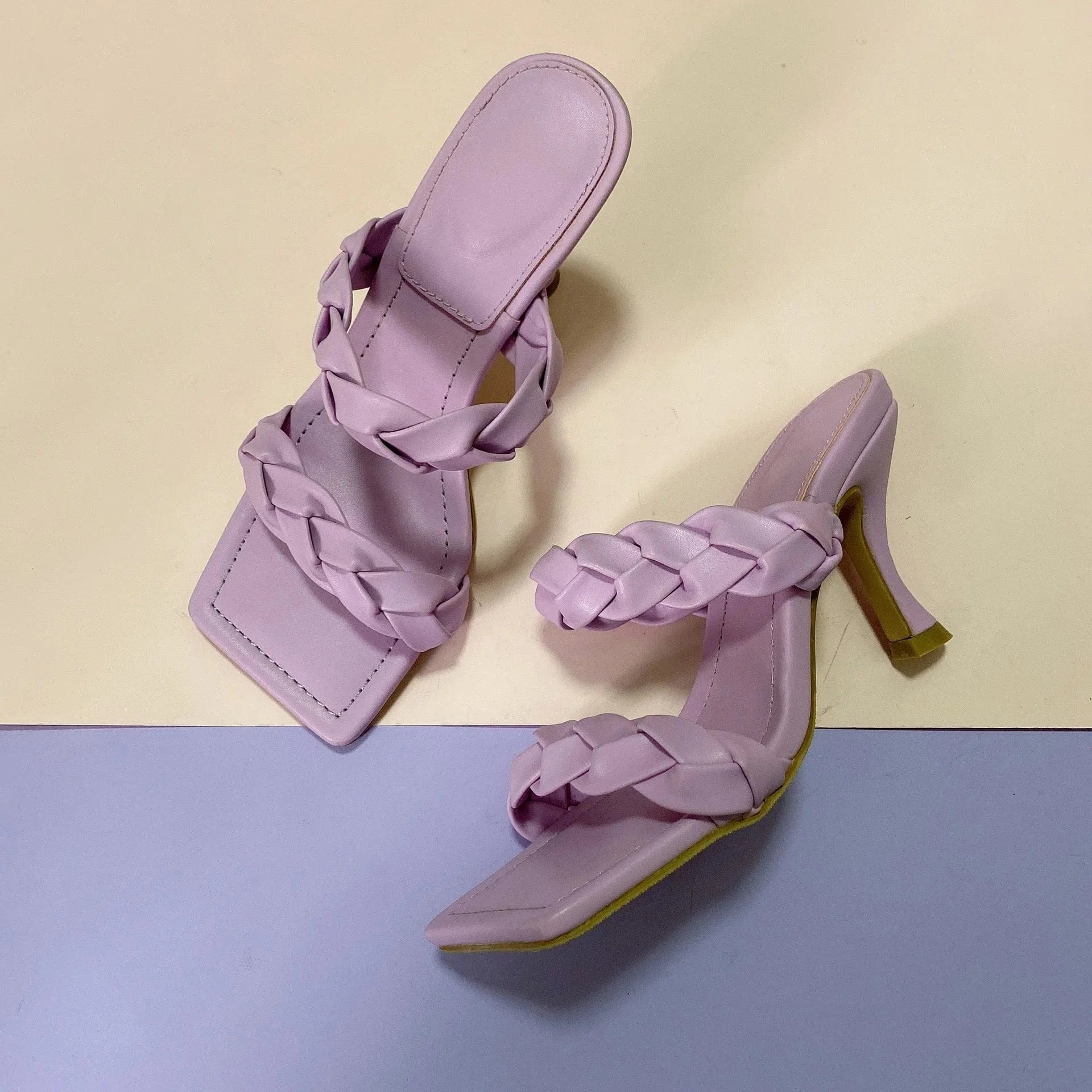 Elegant Party Square Toe Buckle Strap Femmes Sexy Stiletto  wholesale strappy high heels luxury shoes women high quality heels