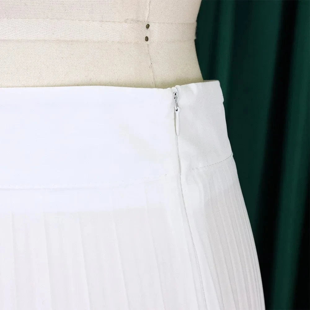 Elegant Pleated Wide Leg Pants High Waisted for Woman 2024 Loose Floor Length Fashion Female Birthday Party Dinner Trousers New