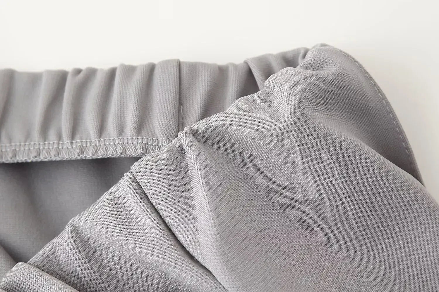 Elegant Women Casual Solid Pants Suits Round Neck Full Sleeve Shirt Wise Leg Straight Pant Suit Lady New Basic 2 Pieces Set 2025