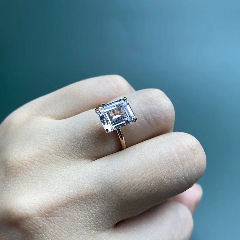 Emerald Cut Zircon Ring - SN Wigs & More