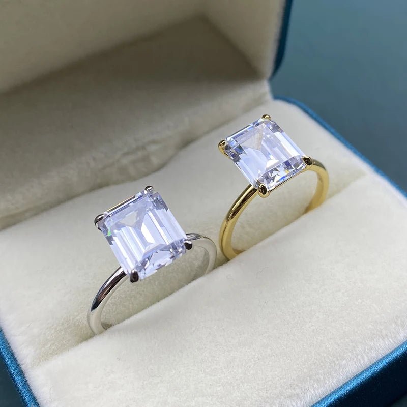 Emerald Cut Zircon Ring - SN Wigs & More